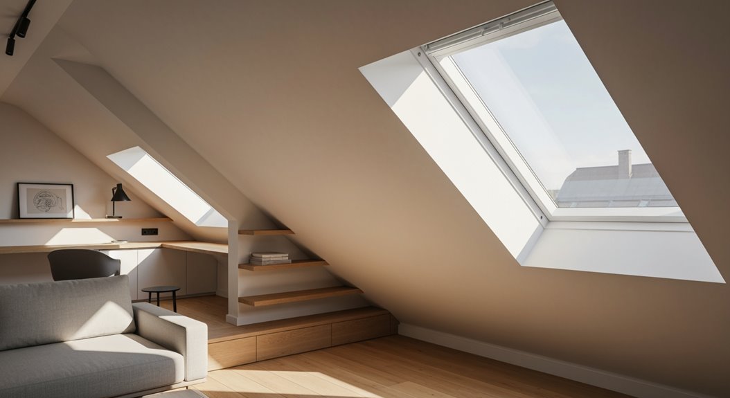 Dachbodenzonierung mit Tageslicht