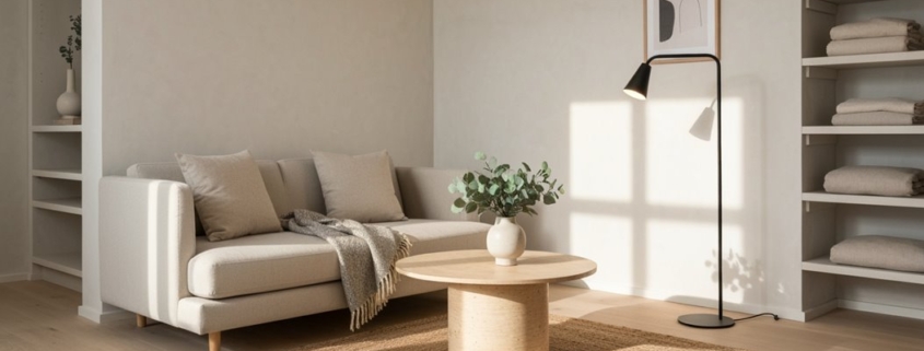 minimalistische, aber gemütliche Wohnungs-Einblicke